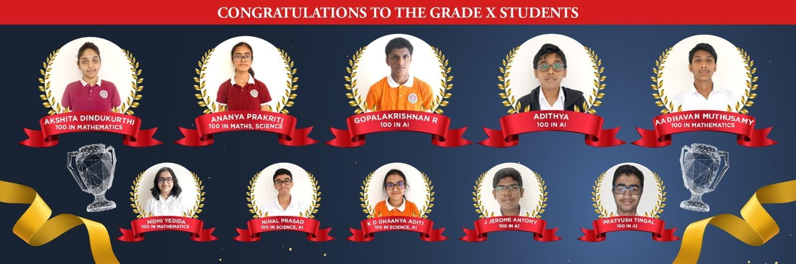 National Centre for Excellence - CBSE Grade 10 Toppers