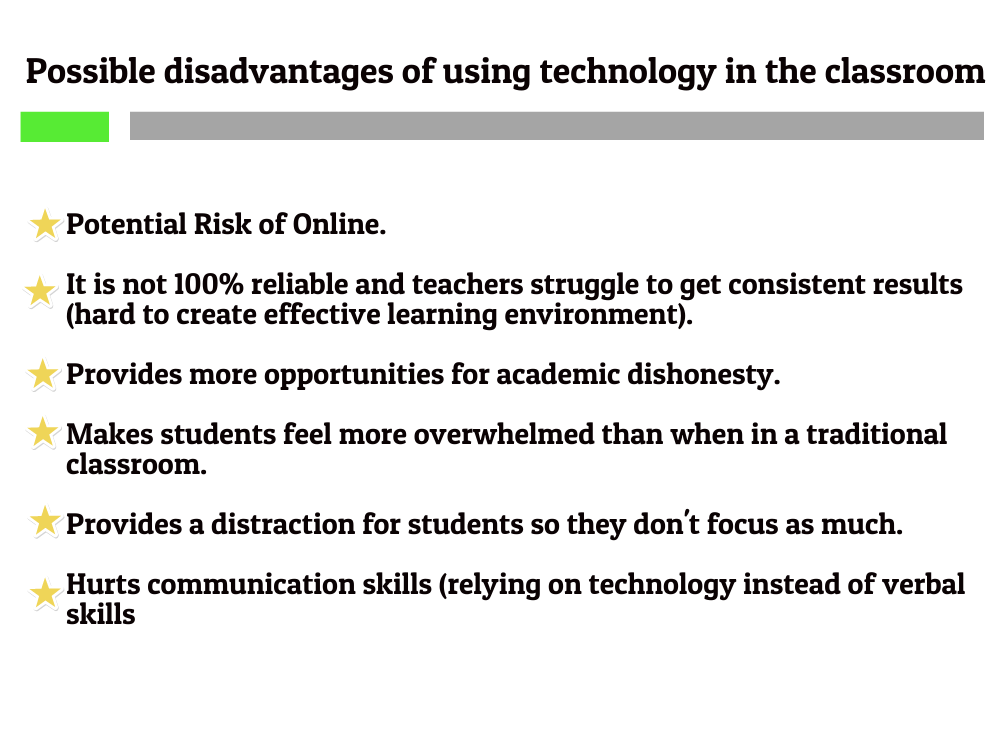 National Centre for Excellence - Disadvantages of Technology