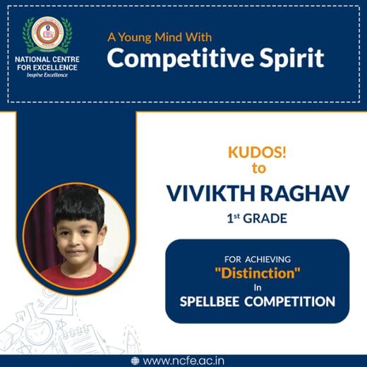 Vivikth Raghav Spell Bee Competition Winner (Jeevan Bhima Nagar)